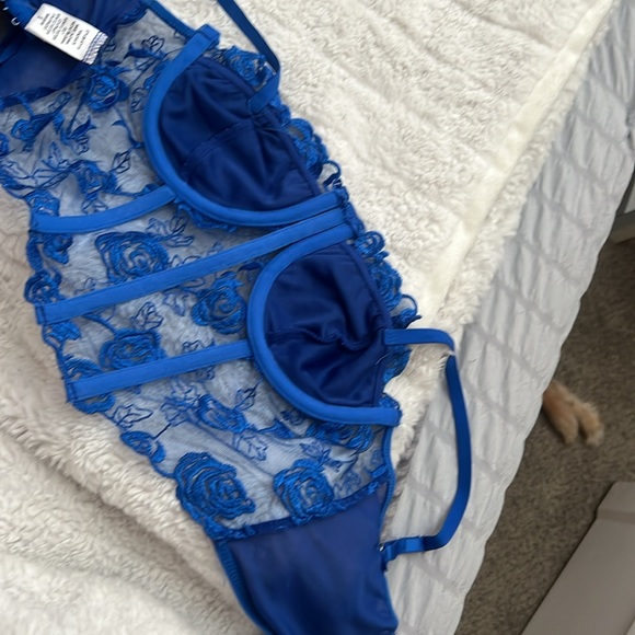 blue rose corset top - Picture 3 of 3